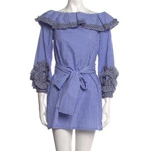 Alexis authentic dress off shoulder Sz S INTERMIX